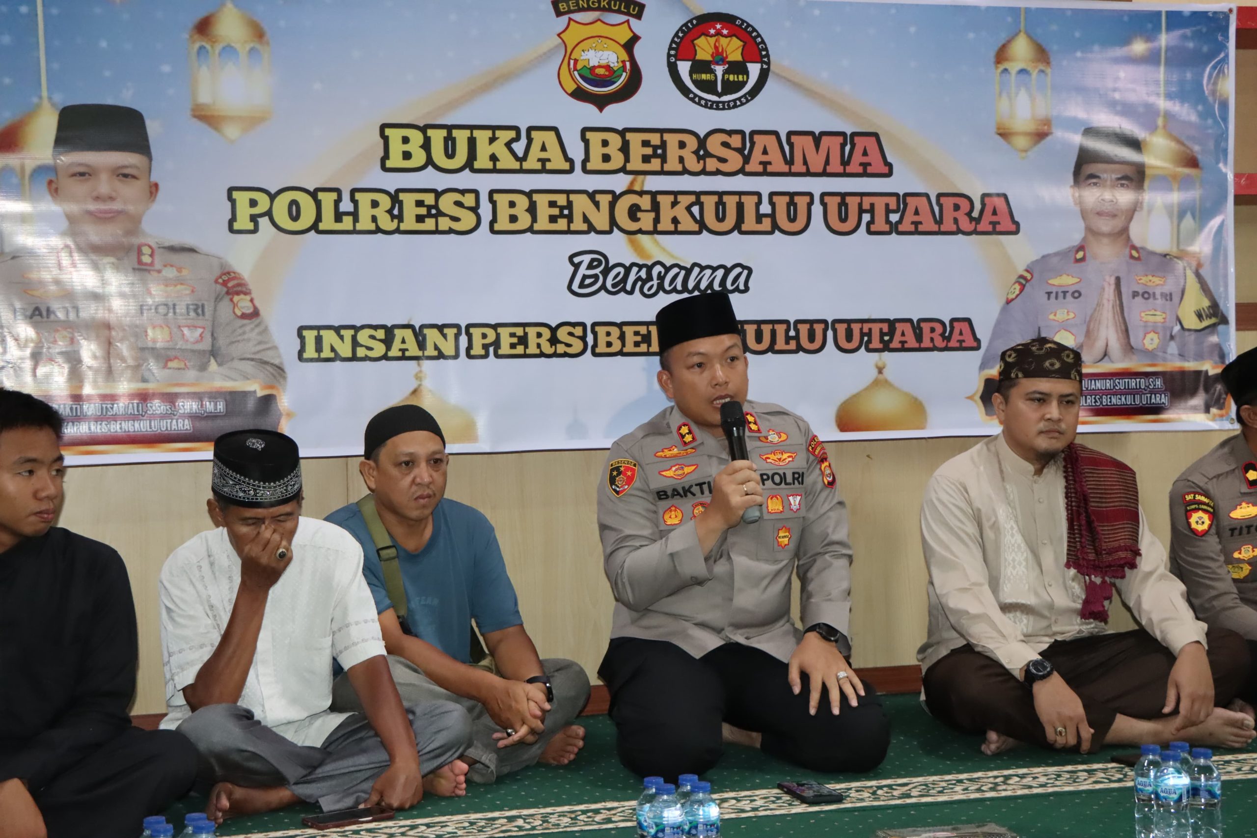 Pererat Silaturahmi , Polres Bengkulu Utara Gelar Puasa Bersama Insan Pers
