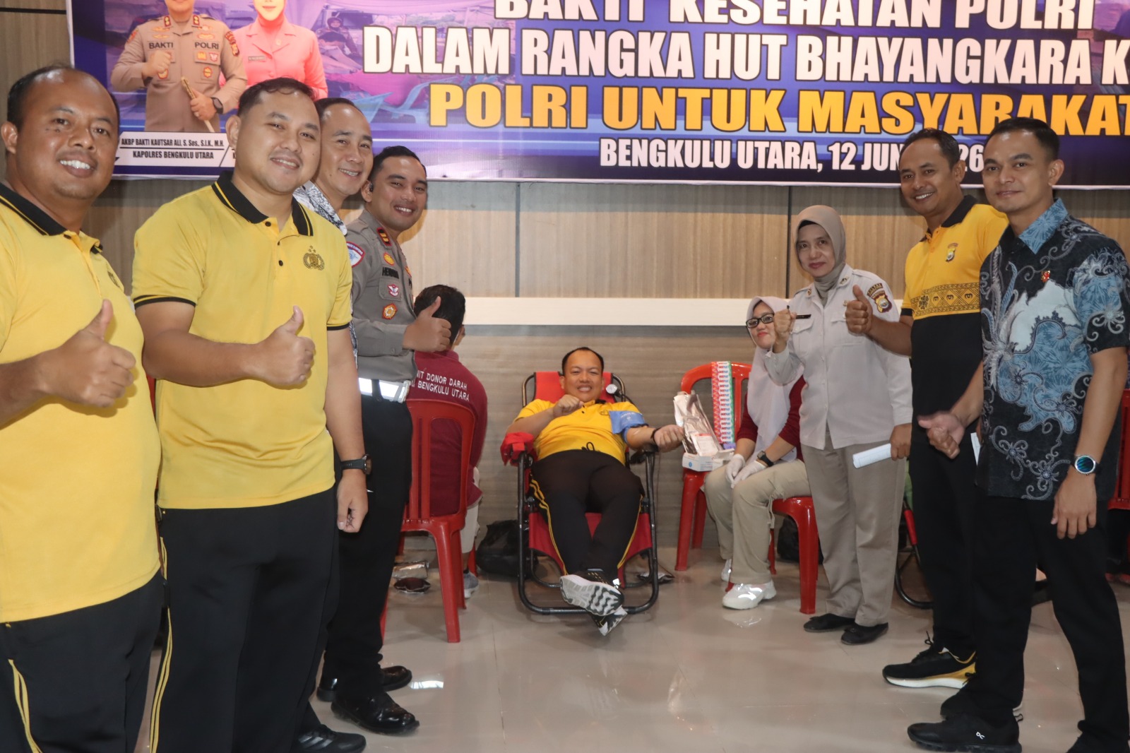 Polres Bengkulu Utara Gelar Bakti Kesehatan Hari Bhayangkara ke-80, Polri untuk Masyarakat